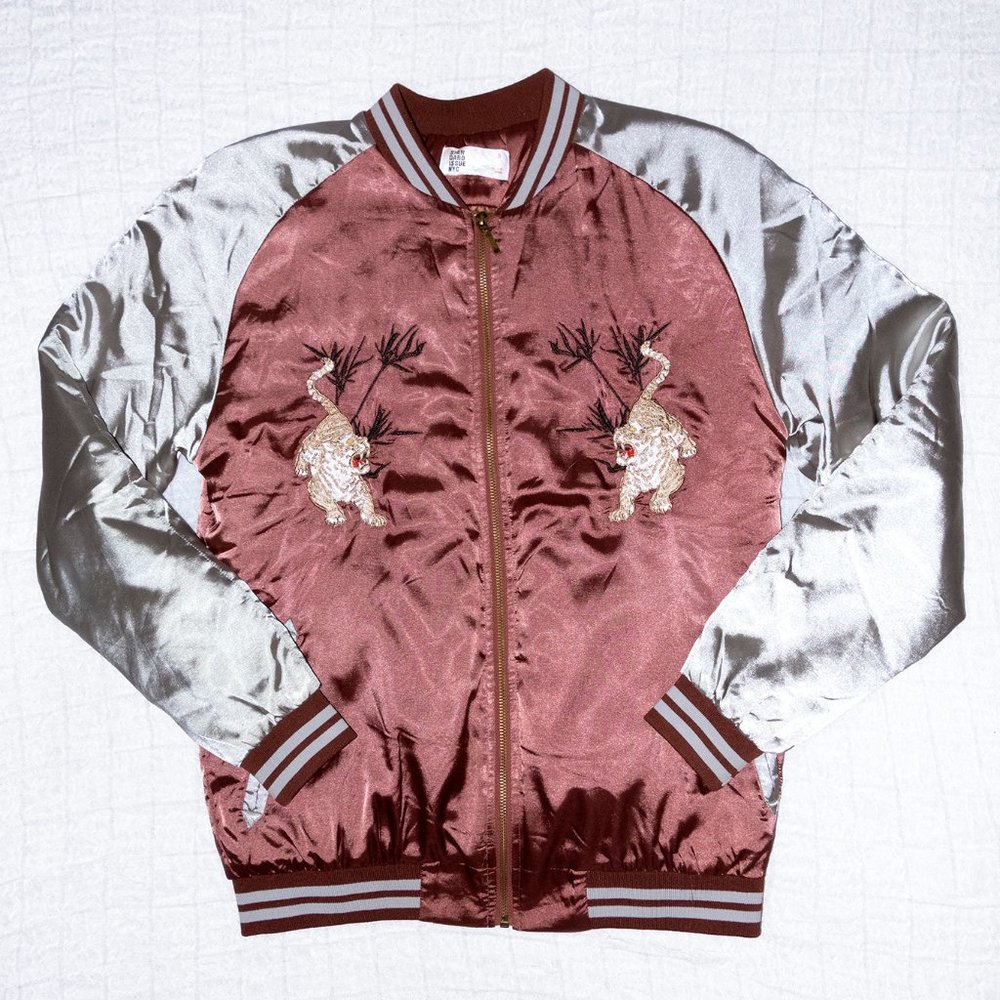 Satin Tiger Baseball Jacket